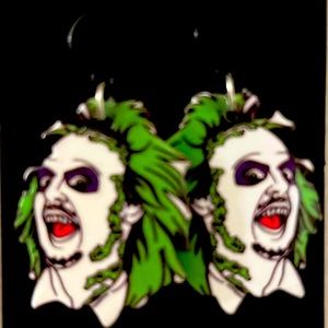 Beetlejuice earrings